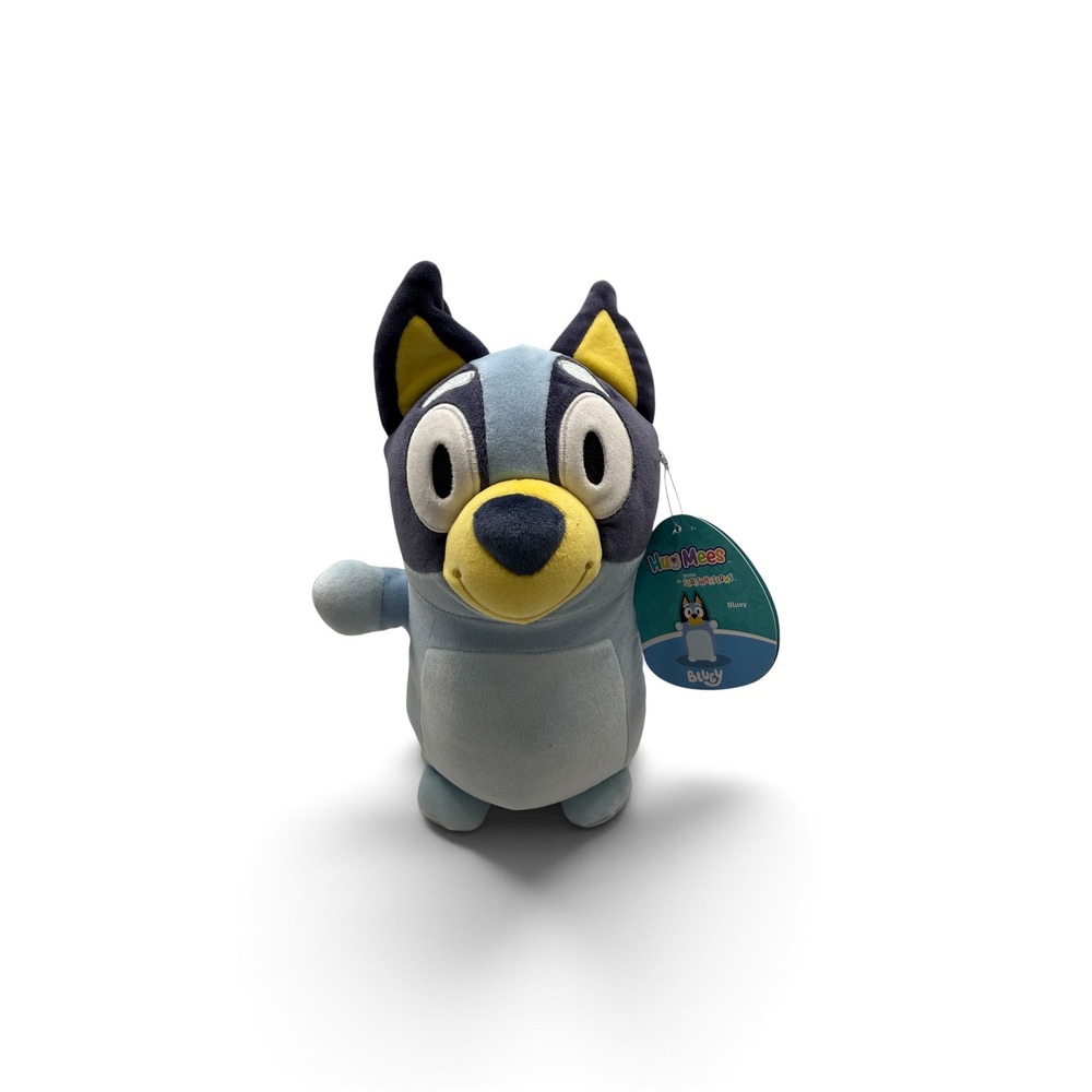 Squishmallows HugMees Bluey Plush 10 Inch Kellytoy Blue Heeler Dog Stuffed Toy